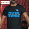 Tennessee Titans X Inspire Change Logo T Shirt