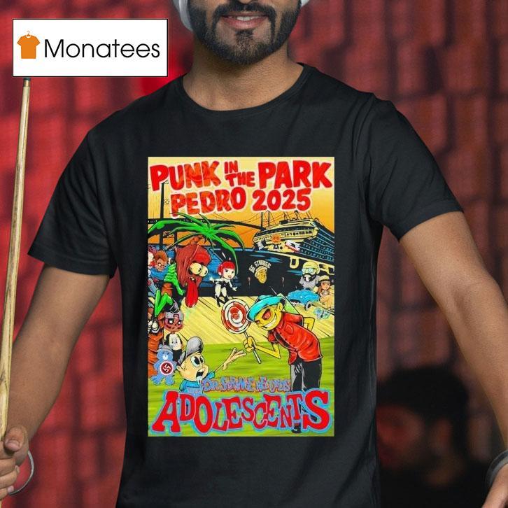 The Adolescents Punk In The Park San Pedro T Shirt The Adolescents Punk In The Park San Pedro T Shirt
