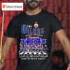 The Edmonton Oilers Country Seasons Years Signatures Abbey Road Thank You T Shirt