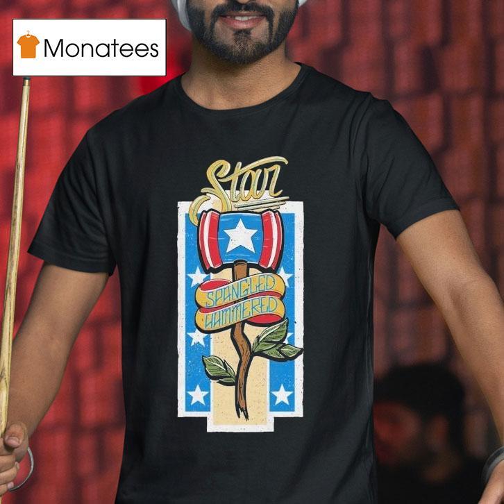 The Fat Electrician Star Spangled Hammered T Shirt The Fat Electrician Star Spangled Hammered T Shirt