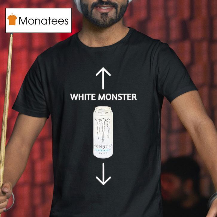 White Monster Energy Drink Illustration T Shirt White Monster Energy Drink Illustration T Shirt