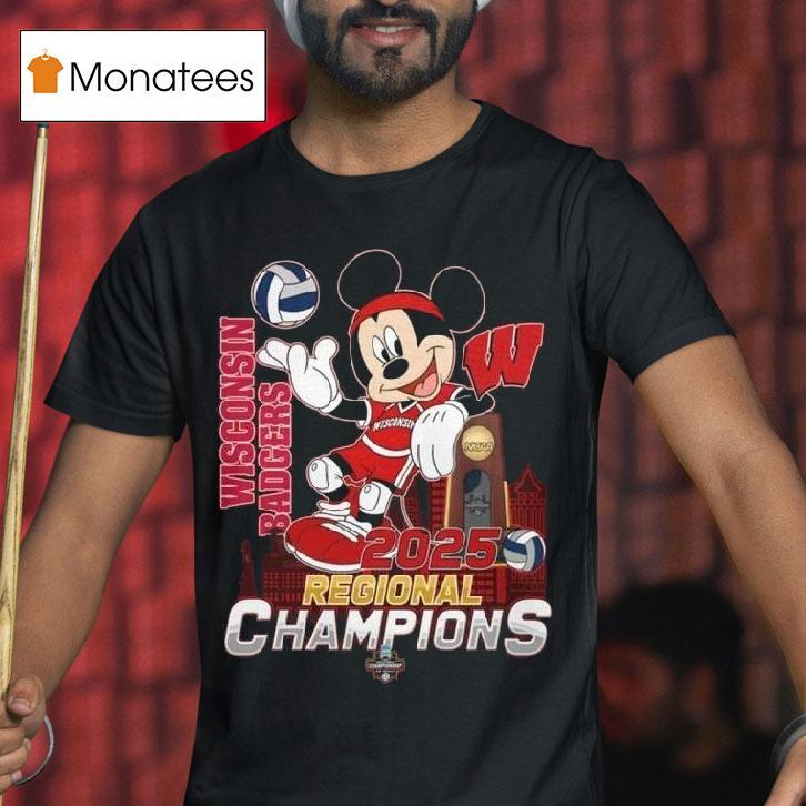 Wisconsin Badgers Regional Champions Football Celebrating T Shirt Wisconsin Badgers Regional Champions Football Celebrating T Shirt