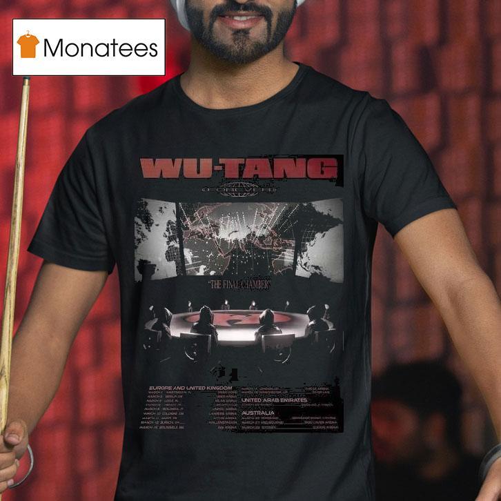 Wu Tang Clan Forever The Final Chamber Tour Schedule Dates T Shirt Wu Tang Clan Forever The Final Chamber Tour Schedule Dates T Shirt