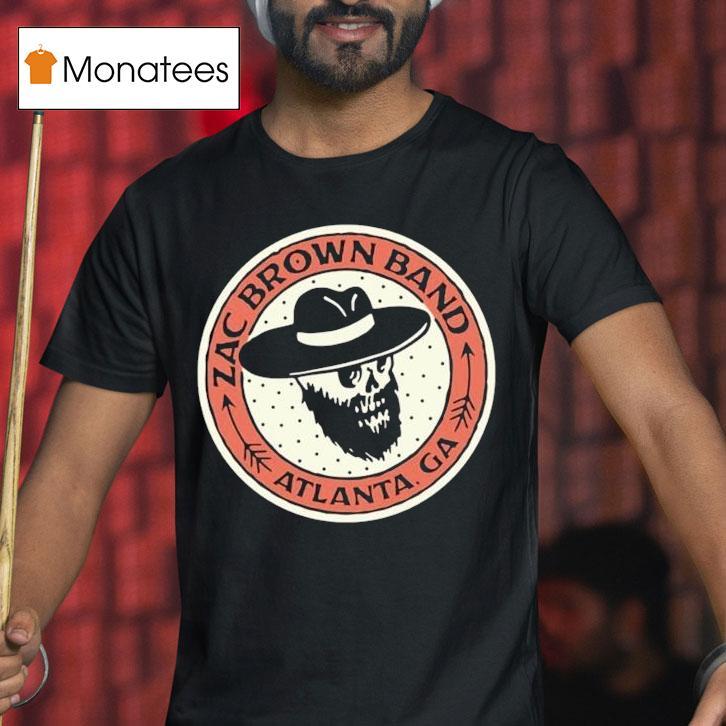 Zac Brown Band Atlanta Ga Skull T Shirt Zac Brown Band Atlanta Ga Skull T Shirt