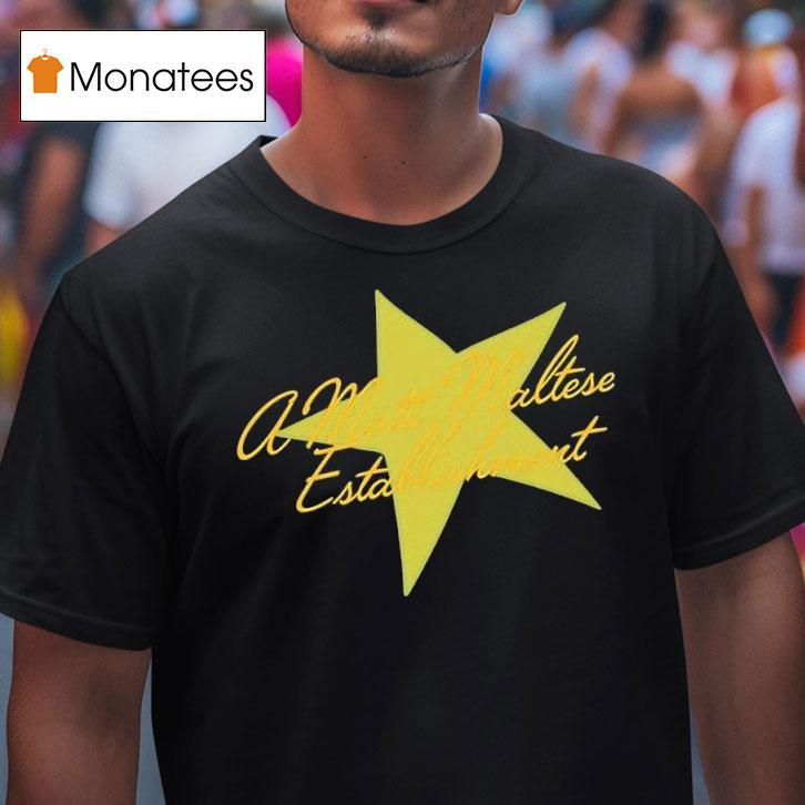 A Matt Maltese Establihment Yellow Star T Shirt A Matt Maltese Establihment Yellow Star T Shirt