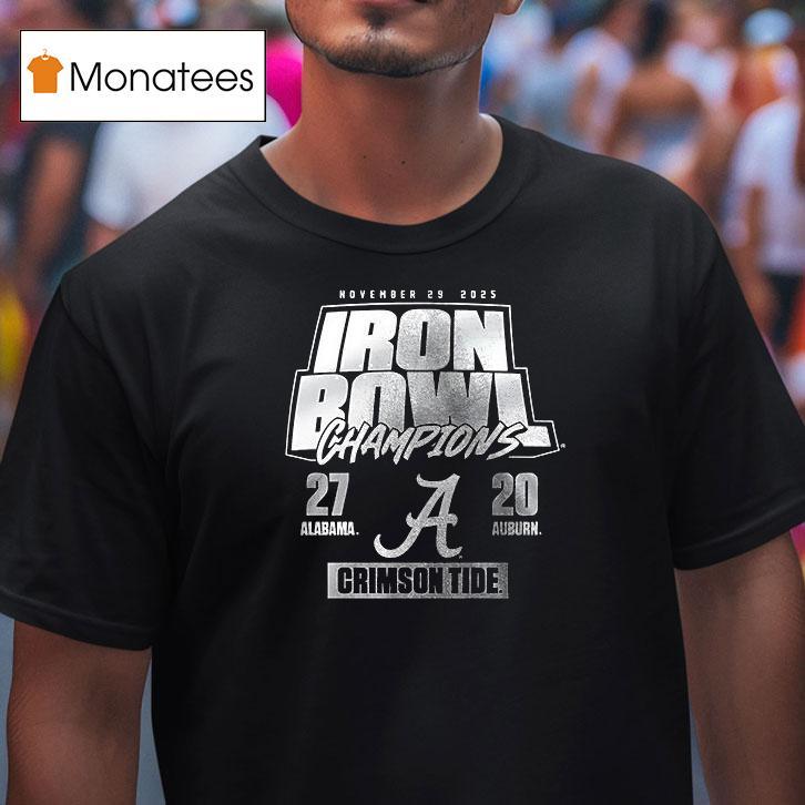 Alabama Crimson Tide Football Iron Bowl Champions Logo T Shirt Alabama Crimson Tide Football Iron Bowl Champions Logo T Shirt