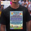 Bonnaroo Music And Arts Festival Full Lineup In Manchester Tennessee On June T Shirt