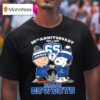 Charlie Brown And Snoopy Dallas Cowboys Th Anniversary Graphic T Shirt