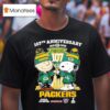 Charlie Brown And Snoopy Green Bay Packers Th Anniversary T Shirt