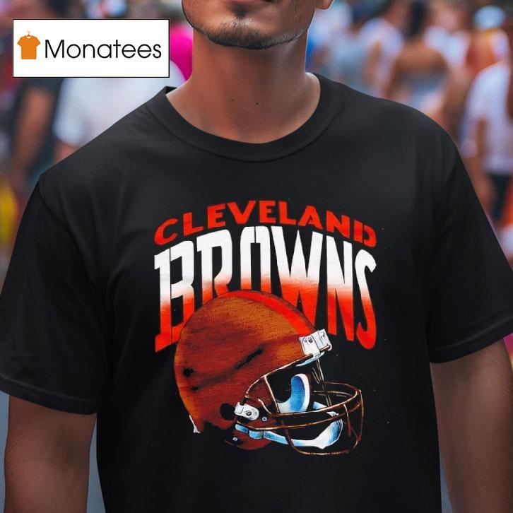 Cleveland Browns Gradient Alt Helme T Shirt Cleveland Browns Gradient Alt Helme T Shirt