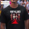 Cowboys Howdy Halloween Holding Axe And Pumpkin Blood T Shirt