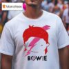 David Bowie Aladdin Sane Lightning Bolt Sketch T Shirt