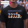 Denver Broncos X Peanuts Snoopy Abbey Road T Shirt