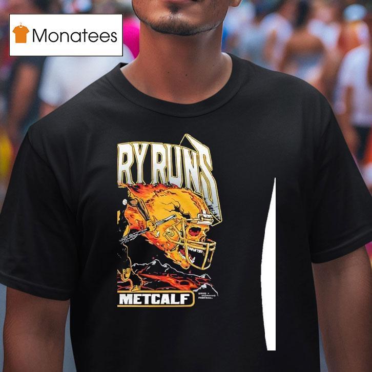Dk Metcalf Angry Runs Skull Pittsburgh Slers Football T Shirt Dk Metcalf Angry Runs Skull Pittsburgh Slers Football T Shirt