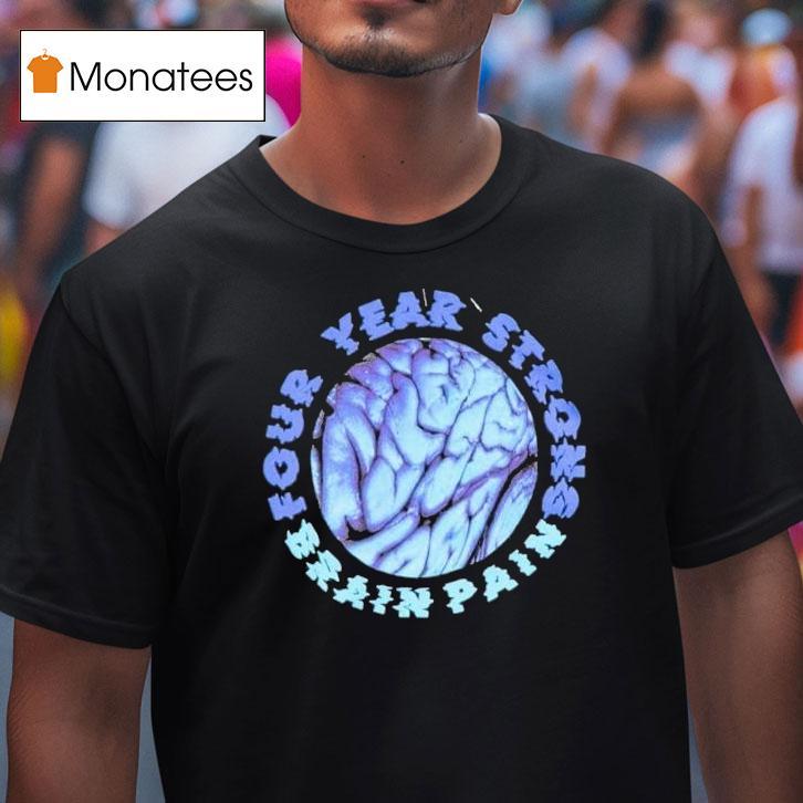 Four Year Strong Blue Brain Pain T Shirt Four Year Strong Blue Brain Pain T Shirt