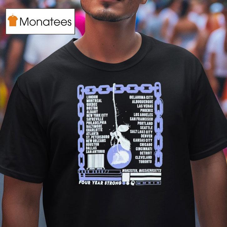 Four Year Strong Chain Tour Dates T Shirt Four Year Strong Chain Tour Dates T Shirt