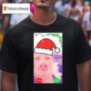 Gen Z Humor Brainrot Christmas John Pork Calling Meme T Shirt