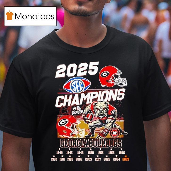 Georgia Bulldogs Sec Champions Helmet Masco T Shirt Georgia Bulldogs Sec Champions Helmet Masco T Shirt