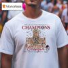 Georgia Bulldogs Sec Football Champions Trophy T Shirt