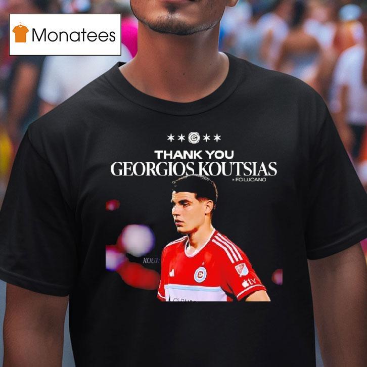 Georgios Koutsias Thank You Chicago Fire Fc T Shirt Georgios Koutsias Thank You Chicago Fire Fc T Shirt