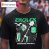 Grim Reaper Philadelphia Eagles X Underdog Football T Shirt