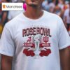 Indiana Hoosiers And Alabama Crimson Tide Cfp Rose Bowl Matchup Trophy T Shirt