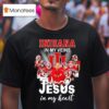 Indiana In My Veins Jesus In My Heart Signatures Team T Shirt