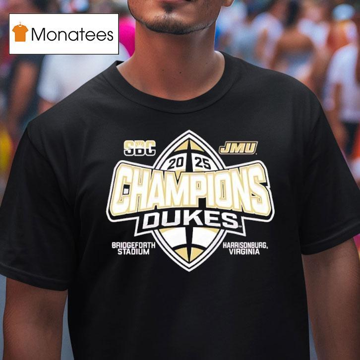 James Madison Dukes Sun Belt Football Champions T Shirt James Madison Dukes Sun Belt Football Champions T Shirt