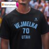 Karel Vejmelka Utah Name Number T Shirt