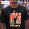 Kristaps Porzingis Peachtree Skyline Player T Shirt