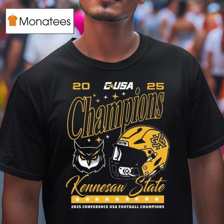 Ksu Conference Champions C Usa Football Owl And Helmel T Shirt Ksu Conference Champions C Usa Football Owl And Helmel T Shirt