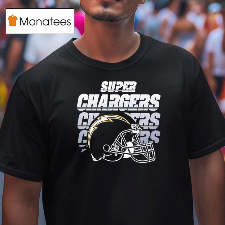 Los Angeles Chargers Super Chargers Helmet Logo T Shirt Los Angeles Chargers Super Chargers Helmet Logo T Shirt