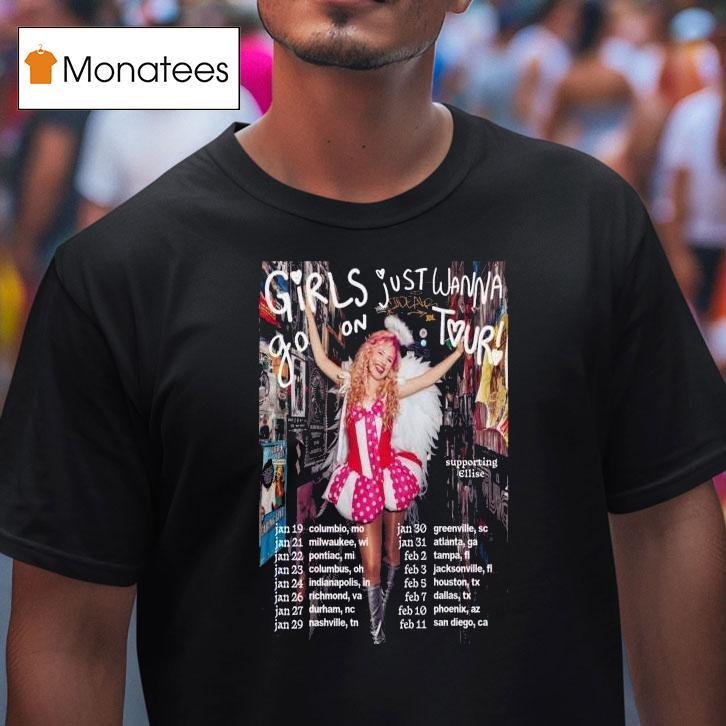 Meg Smith Girls Just Wanna Go On Tour T Shirt Meg Smith Girls Just Wanna Go On Tour T Shirt