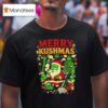 Merry Kushmas Cannabis Santa Claus Graphic T Shirt