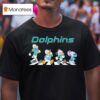 Miami Dolphins X Goofy X Donald Duck X Mickey Mouse X Stitch Abbey Road T Shirt