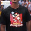 Mickey Mouse X Wisconsin Badgers Volleyball Regional Champions T Shirt