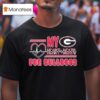 My Heart Beats For Bulldogs University Of Georgia Logo T Shirt