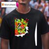 Nage Mutant Ninja Turtles X New York Knicks Nba Team T Shirt