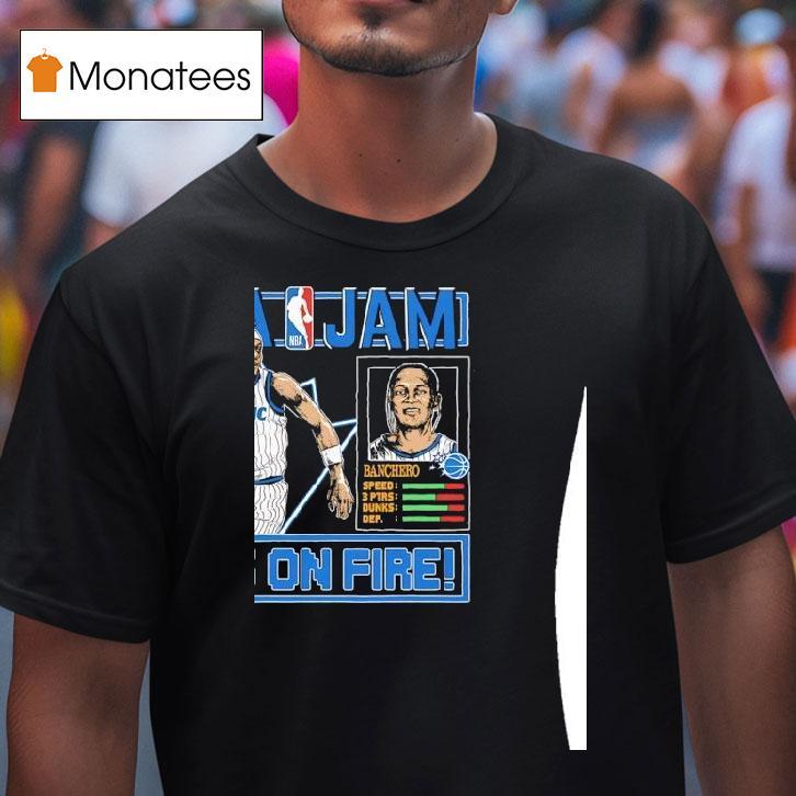Nba Jam Paolo Banchero He S On Fire Orlando Magic Basketball T Shirt Nba Jam Paolo Banchero He S On Fire Orlando Magic Basketball T Shirt