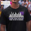 New York Giants Thank You For The Memories City Skyline Graphic Logo T Shirt