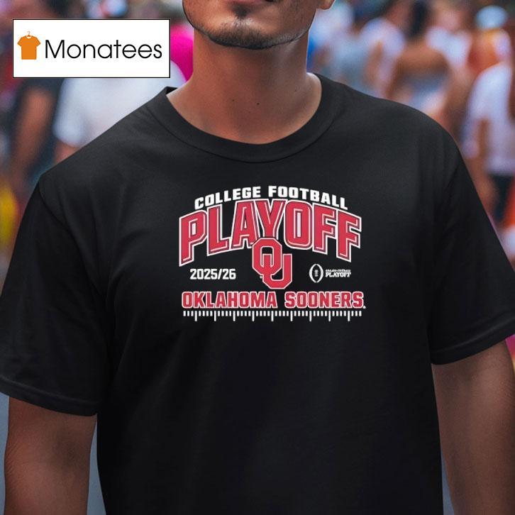 Oklahoma Sooners College Football Playoff Cfp Black T Shirt Oklahoma Sooners College Football Playoff Cfp Black T Shirt
