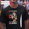 Ole Miss Rebels On Saturdays And New Orleans Saints On Sunday Mascot City Skyline T Shirt