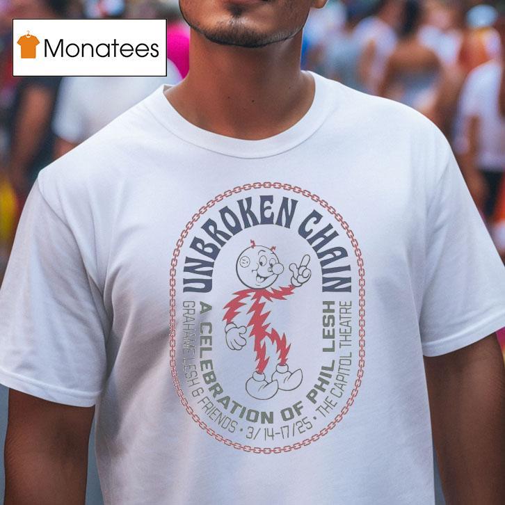 Phil Lesh Reddy Kilowatt Unbroken Chain A Celebration T Shirt Phil Lesh Reddy Kilowatt Unbroken Chain A Celebration T Shirt