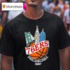 Philadelphia Ers Snipes Benjamin Franklin Bridge And Philadelphia City Hall Tower T Shirt
