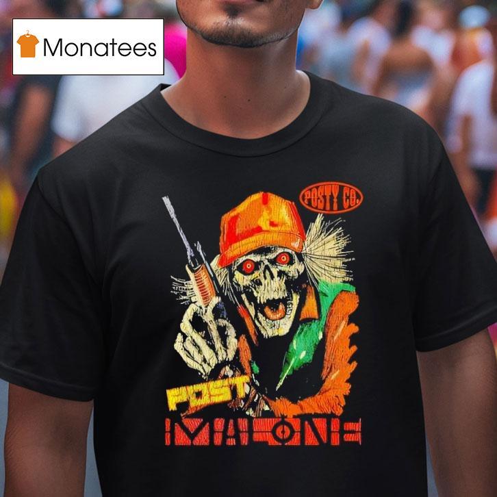 Post Malone Hunter Skeleton Posty Co T Shirt Post Malone Hunter Skeleton Posty Co T Shirt