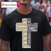 Purdue Boilermakers I Can Do All Things Through Christ Who Strengthens Me Cross T Shirt