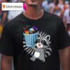 Raccoon With Trash Graphic T Shirt