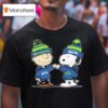 Seattle Seahawks Snoopy And Charlie Brown Best Friends T Shirt
