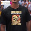 Skull And Wrench Mechanic Fighting The Forces Of Stupid Everyday T Shirt