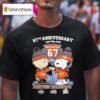 Snoopy And Charlie Brown Denver Broncos Football Th Anniversary Seasons T Shirt